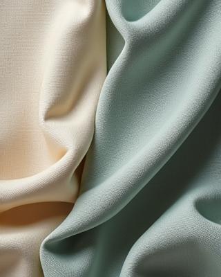 Campioni di tessuti di lusso, seta e lino con texture e colori raffinati